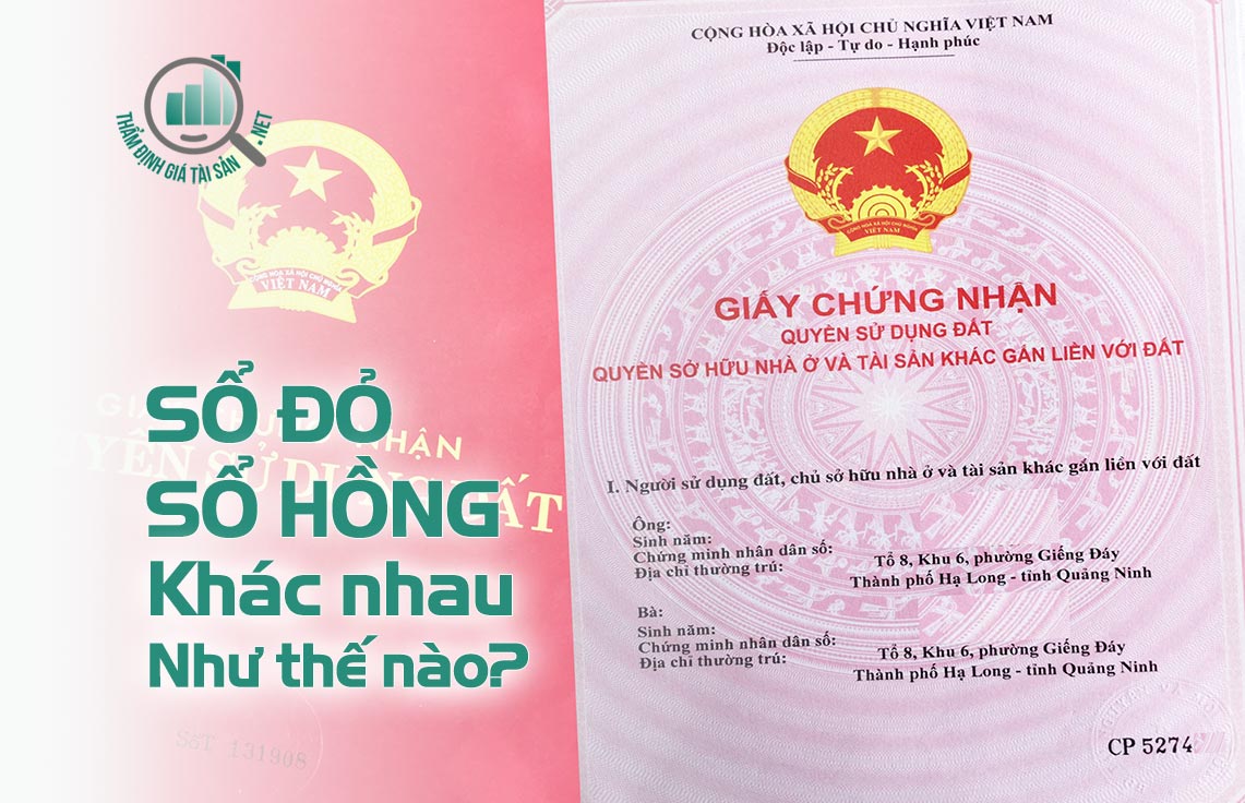 Sổ đỏ khác sổ hồng như thế nào